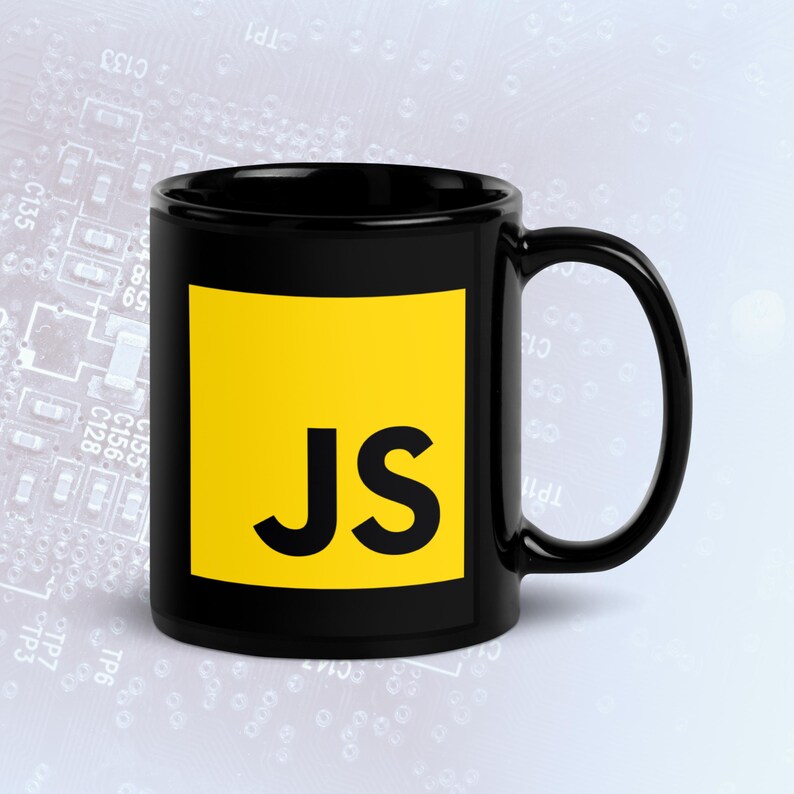 Java Script Coffee Preparation Code Dark Mode Mug, Funny Programmer Mug bild 2