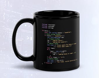C++ Programmer Tea Mug, Funny Developer Gift, Software Engineer Coding Cup