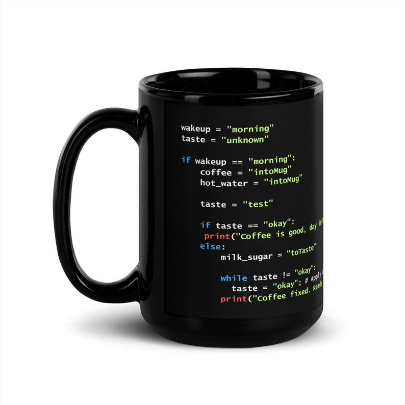 Black Glossy Mug