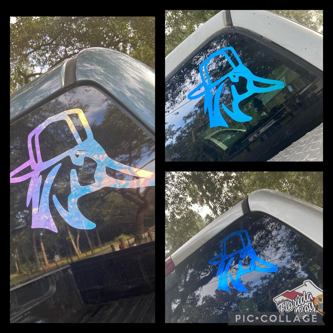 Duck With Hat Backwards Decal Etsy