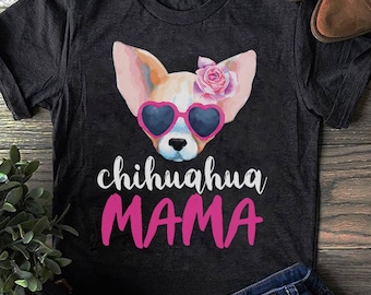 Mama-T-shirt chihuahua: cadeau hond moeder