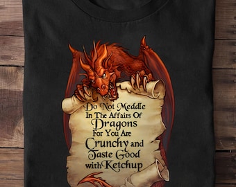 Do Not Meddle Dragon T-Shirt: Mythical Fantasy Lover Gift