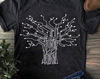 Electronics Technician Binary Tree Electrical Engineer Engineer T Shirt, Electrical Worker Gift, Funny Electrician, Electrician Gifts