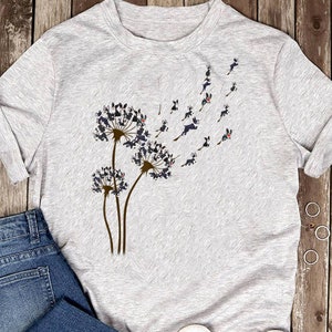 Boston Terrier Dandelion T-Shirt: Funny Dog Lover Gift