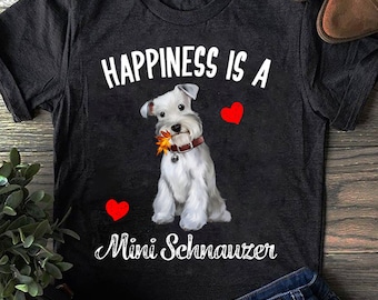 Zwergschnauzer Hund T-Shirt: Lustiges Hundeliebhaber Geschenk