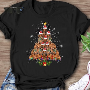 Dachshund Christmas Tree T-Shirt: Funny Dog Lover Tee
