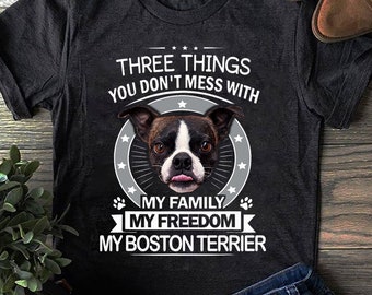 T-shirt drôle de terrier de Boston : cadeau pour amoureux des chiens