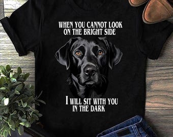 Funny Black Lab Mom T-Shirt: Labrador Retriever Quote
