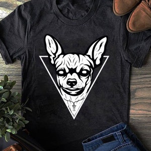 Gothic Chihuahua For Heavy Metal Halloween - Dog Lovers T-Shirt - Gift for Dog Lovers - Funny Dog - Chihuahua Lovers - Mother's Day