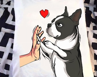Boston Terrier T-Shirt: Funny Dog Mom Gift