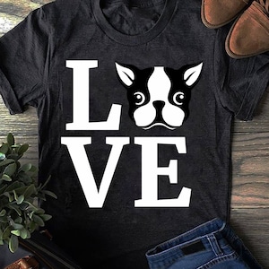 Boston Terrier Hoodie Love Bostie Hooded Sweater Dog Gift Pullover - Boston Terrier Lovers,  Gift for Dog Lovers, Funny Boston Terrier