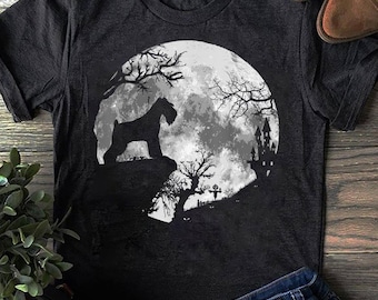 Schnauzer Halloween T-Shirt: Lustiges Hundeliebhaber Kostüm