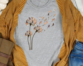 Chihuahua_Flower Fly_Dandelion Chihuahua Funny Dog Lover T-Shirt, Gift for Dog Lovers - Funny Dog - Chihuahua Lovers - Mother's Day