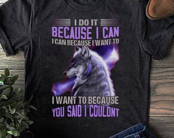 ウルフグラフィックTシャツ：「やりたいからやる」