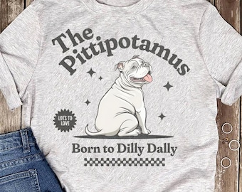 Pittipotamus Pitbull-T-shirt: grappig cadeau voor hondenliefhebber