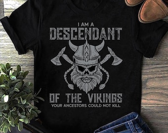 Viking Norse Mythology T-Shirt: Descendant Viking Gift