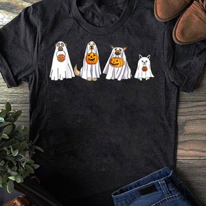 Dog Ghost Halloween T-Shirt: Funny Boo Shirt for Dog Lovers