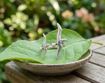 Hai-Ring, Silberner Hai-Ring, Meeresschmuck, Ring mit Meeresmotiven, Einzigartiger Statement-Ring