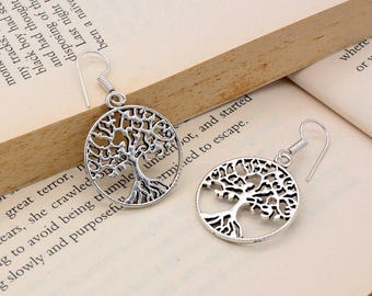 Tree of Life Dangle Earrings – Spiritual Boho Jewelry for Nature Lovers