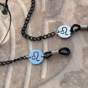 Zodiac Constellation Glasses Chain: Titanium Steel Eyewear Lanyard