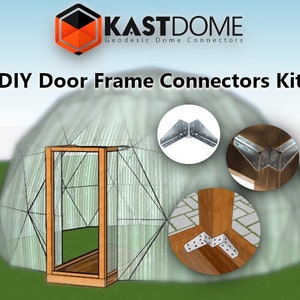 DIY Türrahmen Verbinder Kit - für Gewächshäuser, Glamping, Dach, Hängematten, Pergolen, Wintergärten, Lagerräume, Kuppelhäuser, Coops