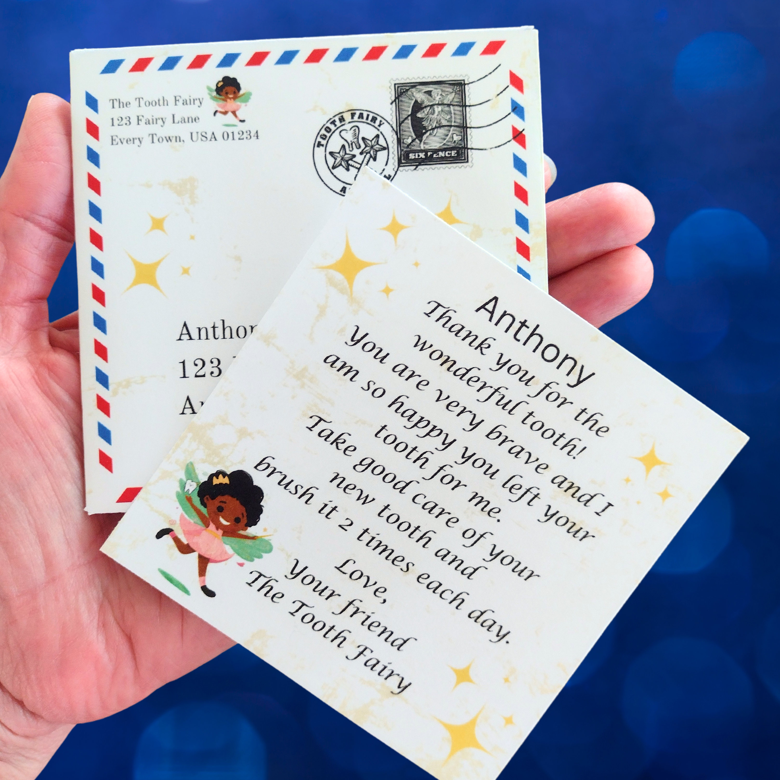 PRINTABLE Tooth Fairy Letter From Tooth Fairy Note Tooth Fairy Receipt ...