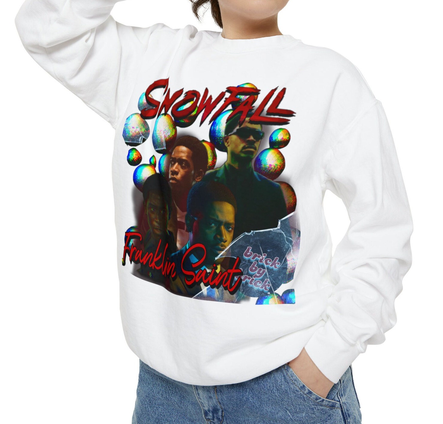 Franklin Saint Brick by Brick Unisex Garment-dyed Sweatshirt