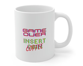 GAME OVER Ceramic Mug 11oz Left Hand