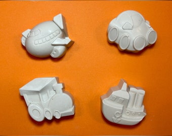 Transport Theme Plaster Kit - Party Favour Bag - Kids Fun Activity - Paint Kit