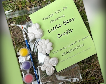 Spring Theme Plaster Paint Kit: Kids Party Favor
