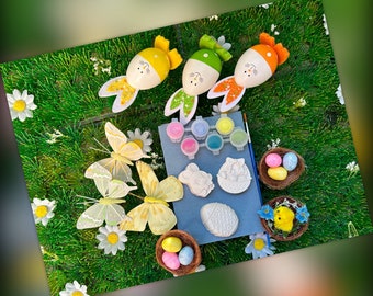 Easter Painting Kit - Easter Activity For Kids - Paint Craft Kit - Easter Basket - Easter Decoration - Easter Gift