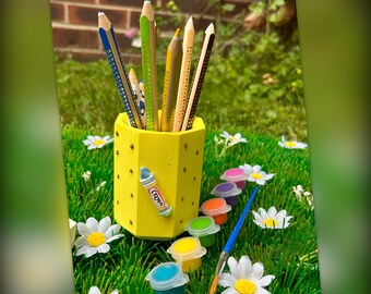 Pen Holder Painting Kit. Back To School. Kids Activity.