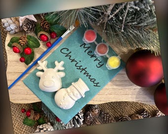 Christmas Kit - Stocking Filler - Christmas Box/Crate Filler - Christmas Eve Activity – Paint Your Own