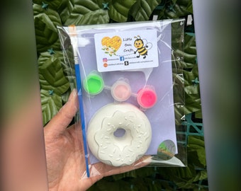 Doughnut Painting Kit - Party Bag Filler - Kids Activity - Painting kit - Birthday Activity