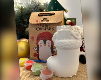 Santa’s Boot – Santa’s Sac – Christmas Present - Christmas Eve Activity – Paint Your Own