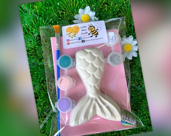 Mermaid Tail Painting Kit: Kids Birthday Party Activity