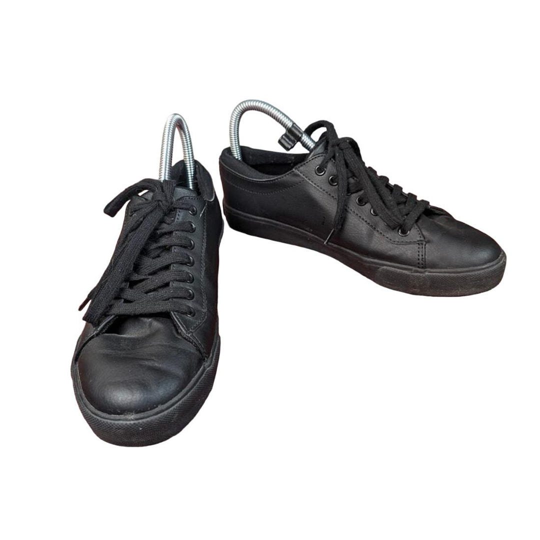 Polo Ralph Lauren Slater Faux-leather Sneaker Shoe Black Size 6.5 Men's ...