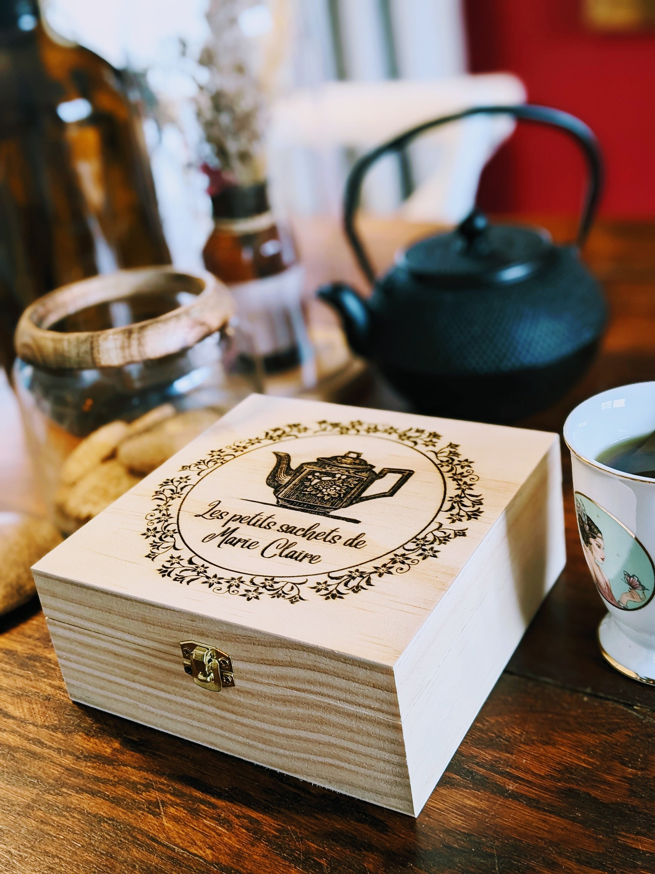 Boîte cadeau Dites-le avec du thé à personnaliser - English Tea Shop