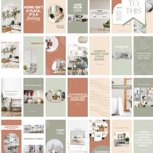 Earthy Neutral Instagram Story Templates-editable in Canva ...