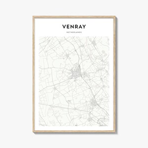 Venray Karte Poster, Venray Karte Druck, Venray Reisewandkunst, Venray personalisierte Karte, Niederlande