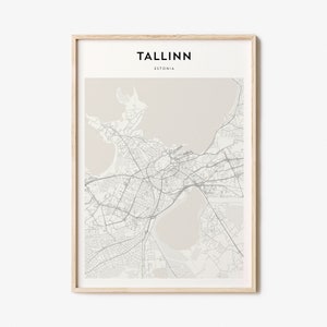 Tallinn Map Poster, Tallinn Map Print, Tallinn Personalized Map Art, Tallinn Wall Art, Tallinn Travel Poster, Travel Gift