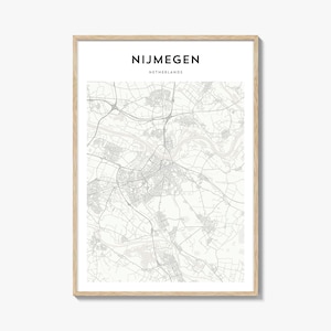 Nijmegen Karte Poster, Nijmegen Karte Druck, Nijmegen Reisewandkunst, Nijmegen personalisierte Karte, Niederlande