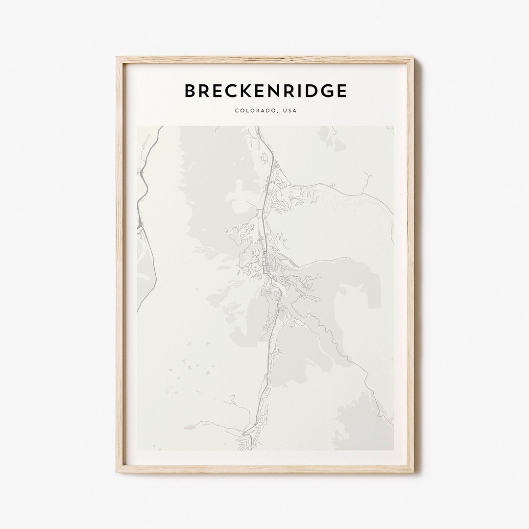 Breckenridge Map Poster, Breckenridge Map Print, Breckenridge ...