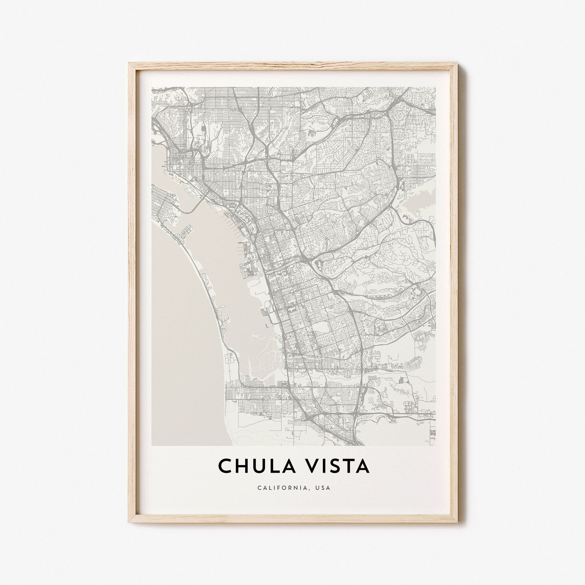 Map of Chula Vista, Chula Vista Map Print, Chula Vista Map Poster, City ...