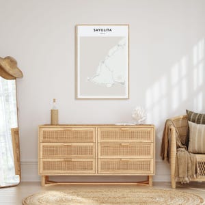 Sayulita Map Poster, Sayulita Map Print, Sayulita Personalized Map Art, Sayulita Wall Art ...