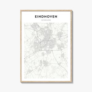 Eindhoven Karte Poster, Eindhoven Karte Druck, Eindhoven Reisewandkunst, Eindhoven personalisierte Karte, Niederlande