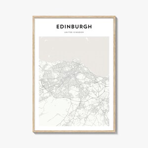 Edinburgh Karte Poster, Edinburgh Karte Druck, Edinburgh Reisewandkunst, Edinburgh personalisierte Karte, Vereinigtes Königreich