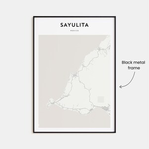 Sayulita Map Poster, Sayulita Map Print, Sayulita Personalized Map Art ...