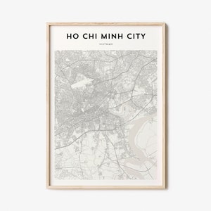 Ho Chi Minh City Map - Etsy
