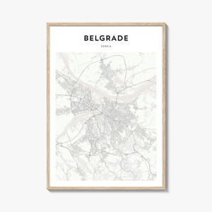 Kaartposter Belgrado, kaartafdruk Belgrado, reizen muurkunst Belgrado, gepersonaliseerde kaart Belgrado, Servië